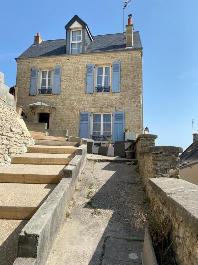 La Maison Bleue Port-en-Bessin-Huppain Esterno foto